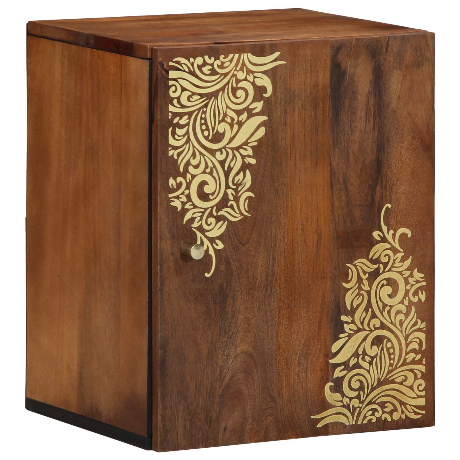 Badkamerkastenset met lade 5 pcs Honingbruin Massief Mango Hout is nu te koop bij PeponiXL, paradijselijk wonen!