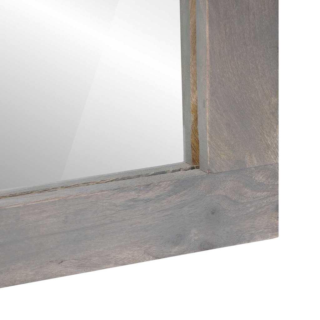 Badkamerkastenset Wandgemonteerd 2 pcs Grijs Massief Mango Hout is nu te koop bij PeponiXL, paradijselijk wonen!