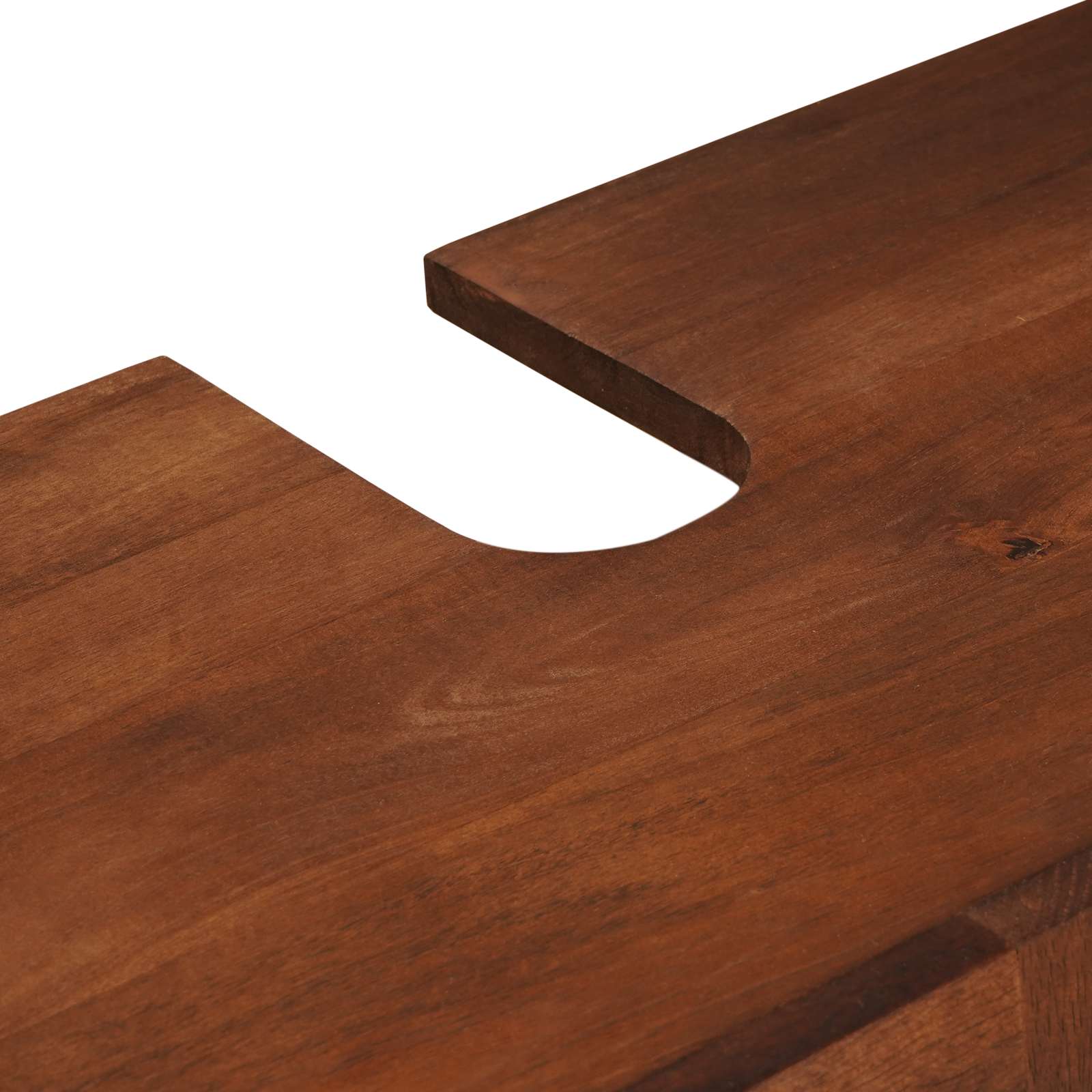 Badkamerkast met plank 2 pcs Zwart en Goud Massief Mango Hout is nu te koop bij PeponiXL, paradijselijk wonen!