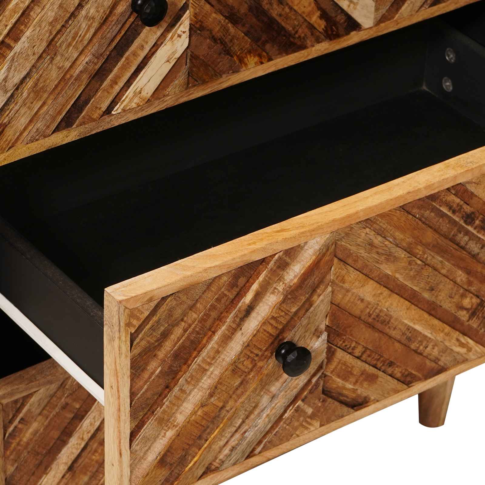 Opslagkasten 3 pcs Bruin 60 x 33,5 x 75 cm Massief Mango Hout is nu te koop bij PeponiXL, paradijselijk wonen!