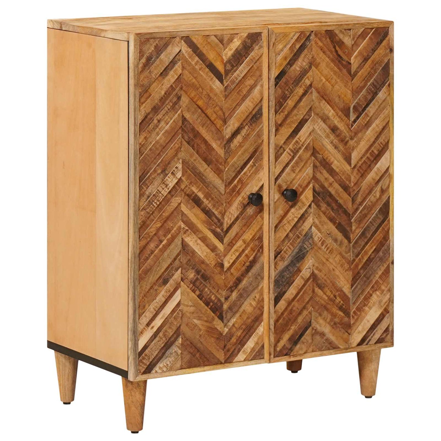 Opslagkasten 3 pcs Bruin 60 x 33,5 x 75 cm Massief Mango Hout is nu te koop bij PeponiXL, paradijselijk wonen!