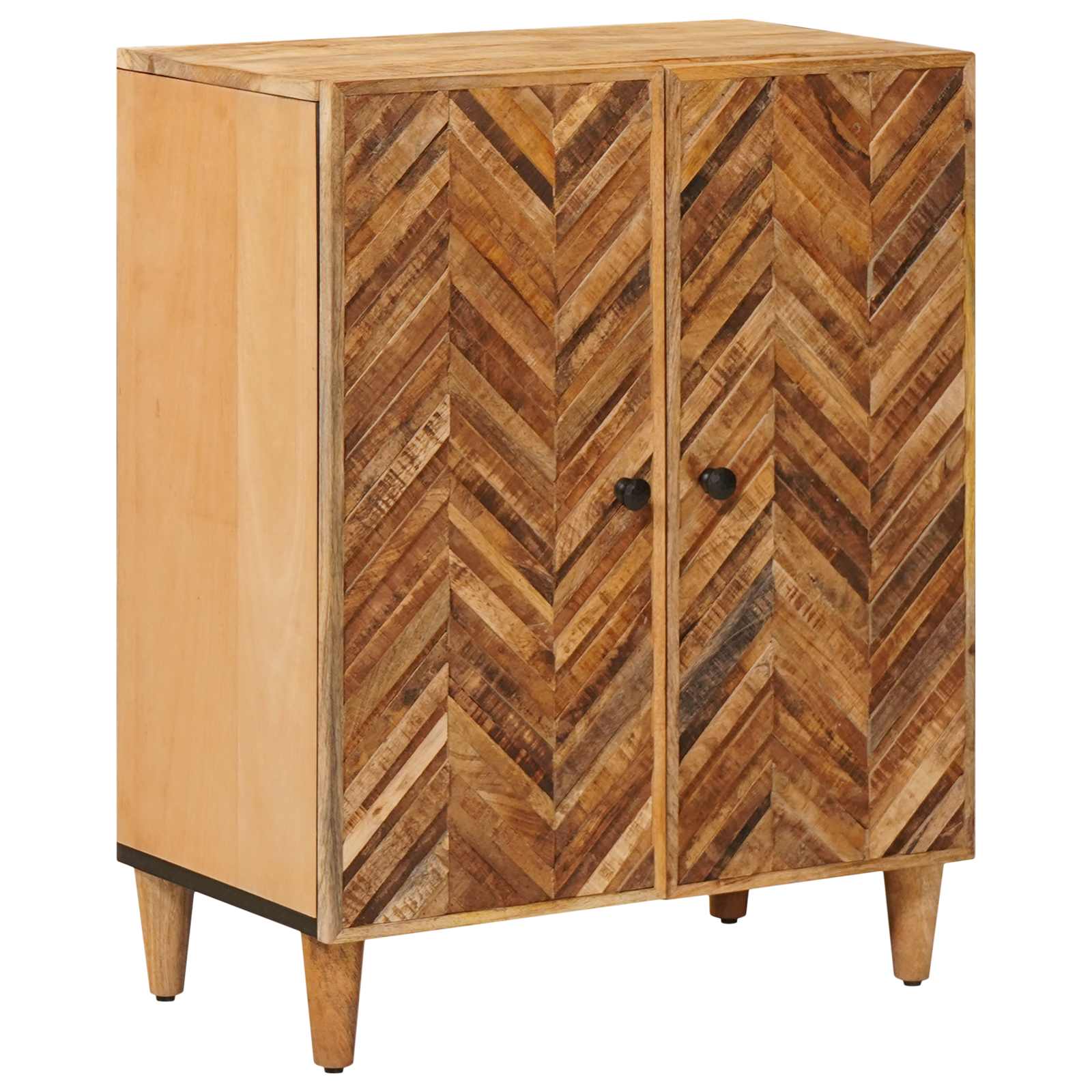 Opslagkasten 3 pcs Bruin 60 x 33,5 x 75 cm Massief Mango Hout is nu te koop bij PeponiXL, paradijselijk wonen!