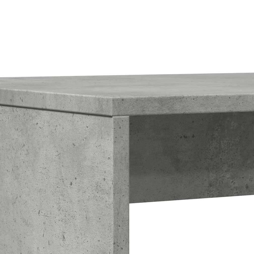 3-delige Eettafel en bankenset bewerkt hout betongrijs is nu te koop bij PeponiXL, paradijselijk wonen!
