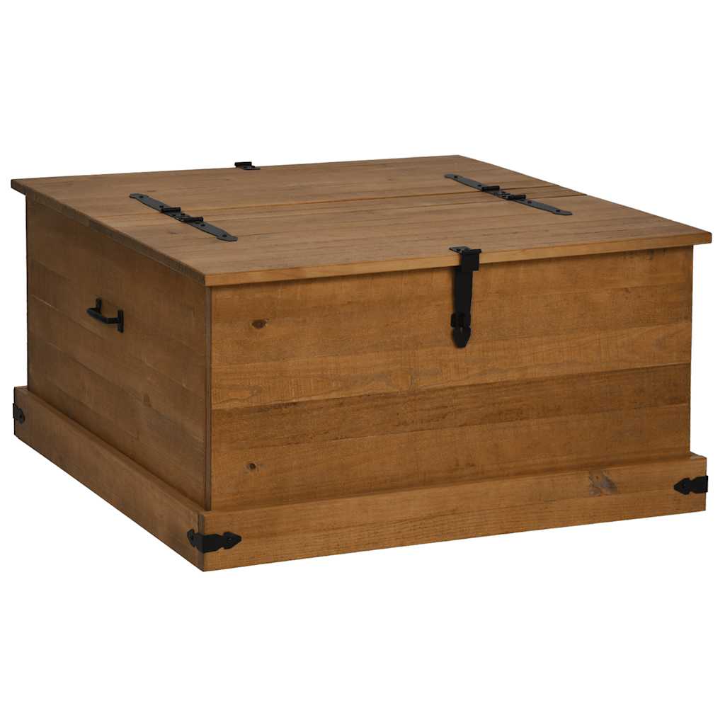 Opbergkist HALDEN 91x91x47 cm massief grenenhout is nu te koop bij PeponiXL, paradijselijk wonen!
