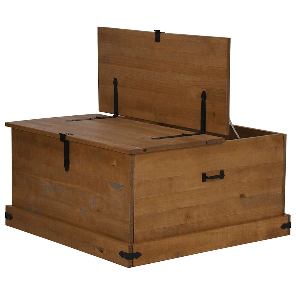 Opbergkist HALDEN 91x91x47 cm massief grenenhout is nu te koop bij PeponiXL, paradijselijk wonen!