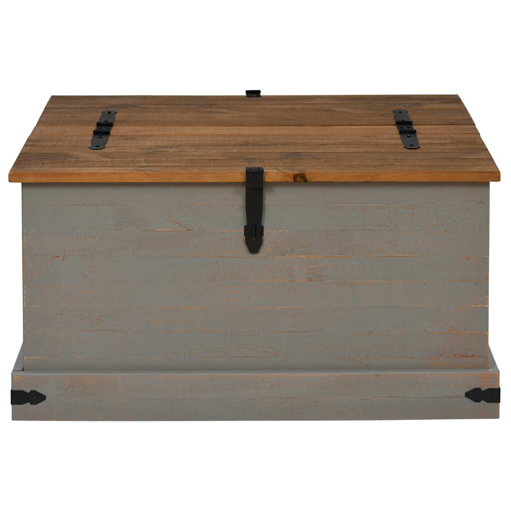 Opbergkist HALDEN grijs 91x91x47 cm massief grenenhout is nu te koop bij PeponiXL, paradijselijk wonen!
