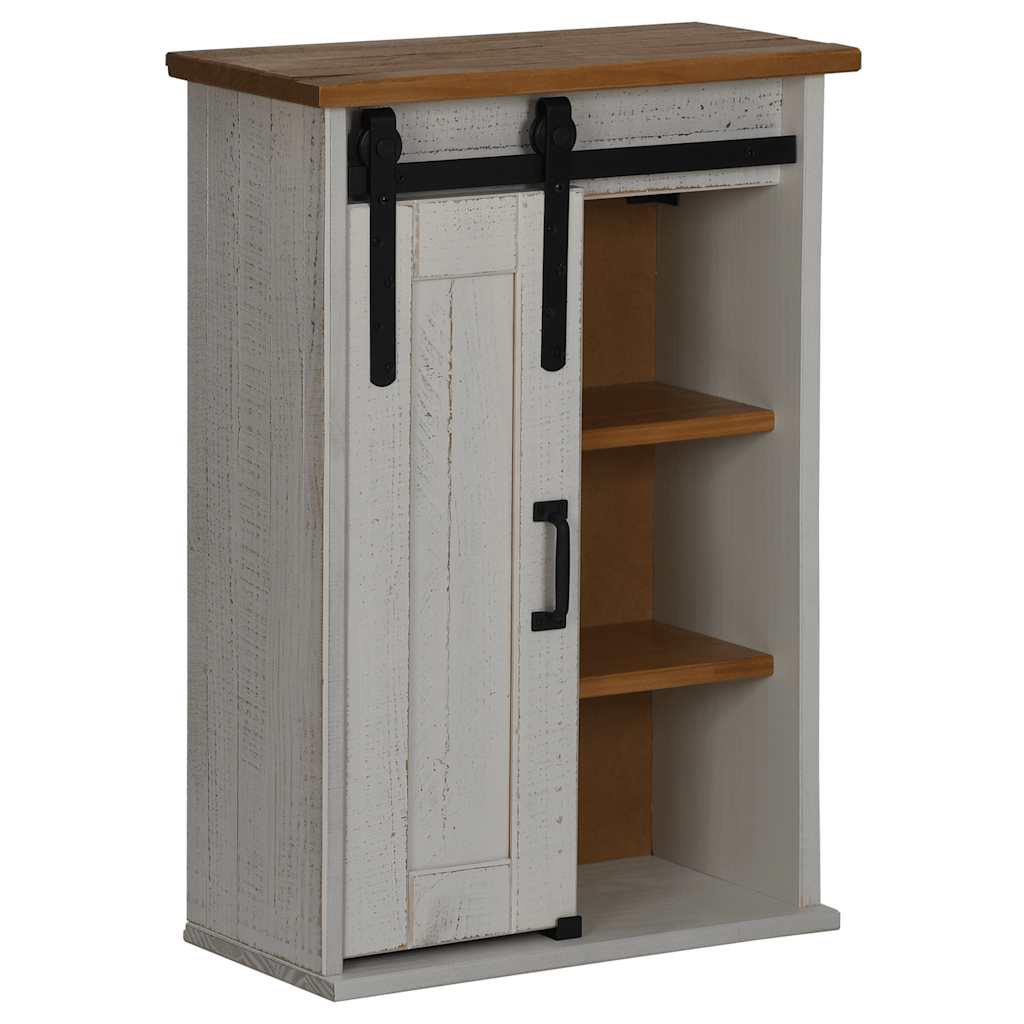Bovenkast HALDEN met schuifdeur 49x22,5x70 cm grenenhout wit is nu te koop bij PeponiXL, paradijselijk wonen!