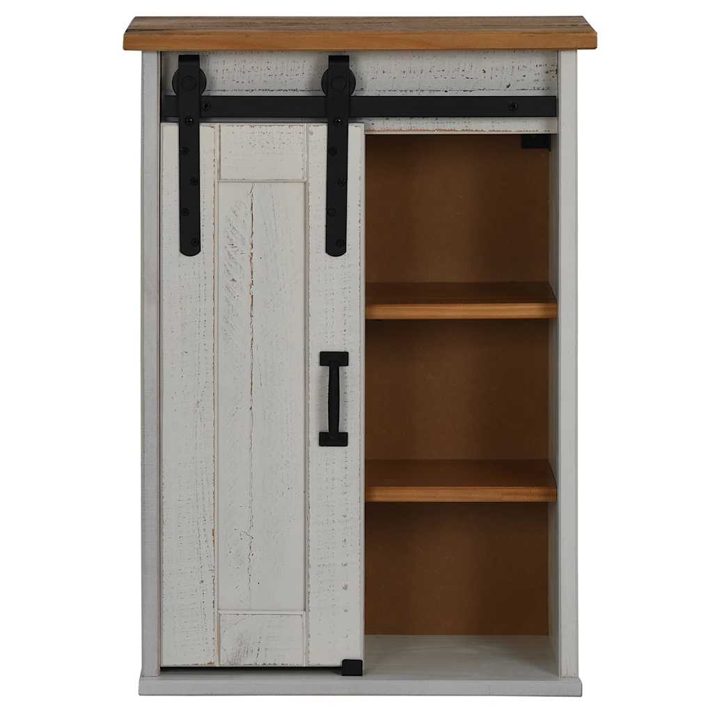 Bovenkast HALDEN met schuifdeur 49x22,5x70 cm grenenhout wit is nu te koop bij PeponiXL, paradijselijk wonen!