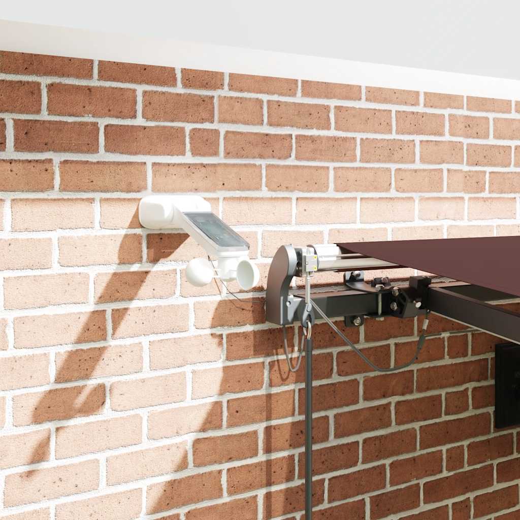 Luifel automatisch uittrekbaar met LED's 450x300 cm bordeaux is nu te koop bij PeponiXL, paradijselijk wonen!