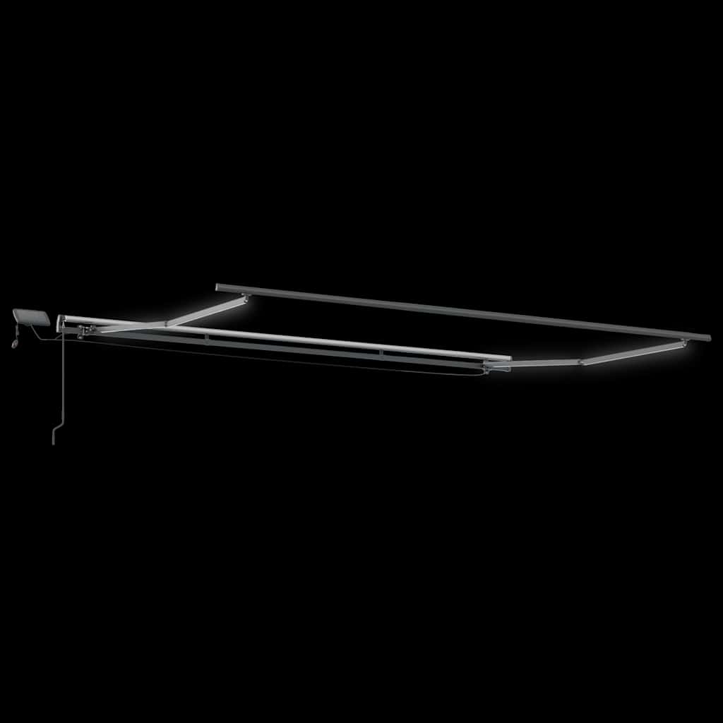 Luifel handmatig uittrekbaar met LED's 500x300 cm bordeauxrood is nu te koop bij PeponiXL, paradijselijk wonen!