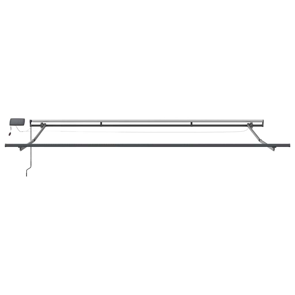 Luifel handmatig uittrekbaar met LED's 500x300 cm bordeauxrood is nu te koop bij PeponiXL, paradijselijk wonen!