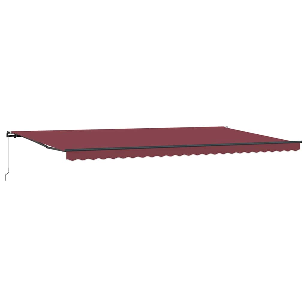 Luifel handmatig uittrekbaar 600x300 cm bordeauxrood is nu te koop bij PeponiXL, paradijselijk wonen!
