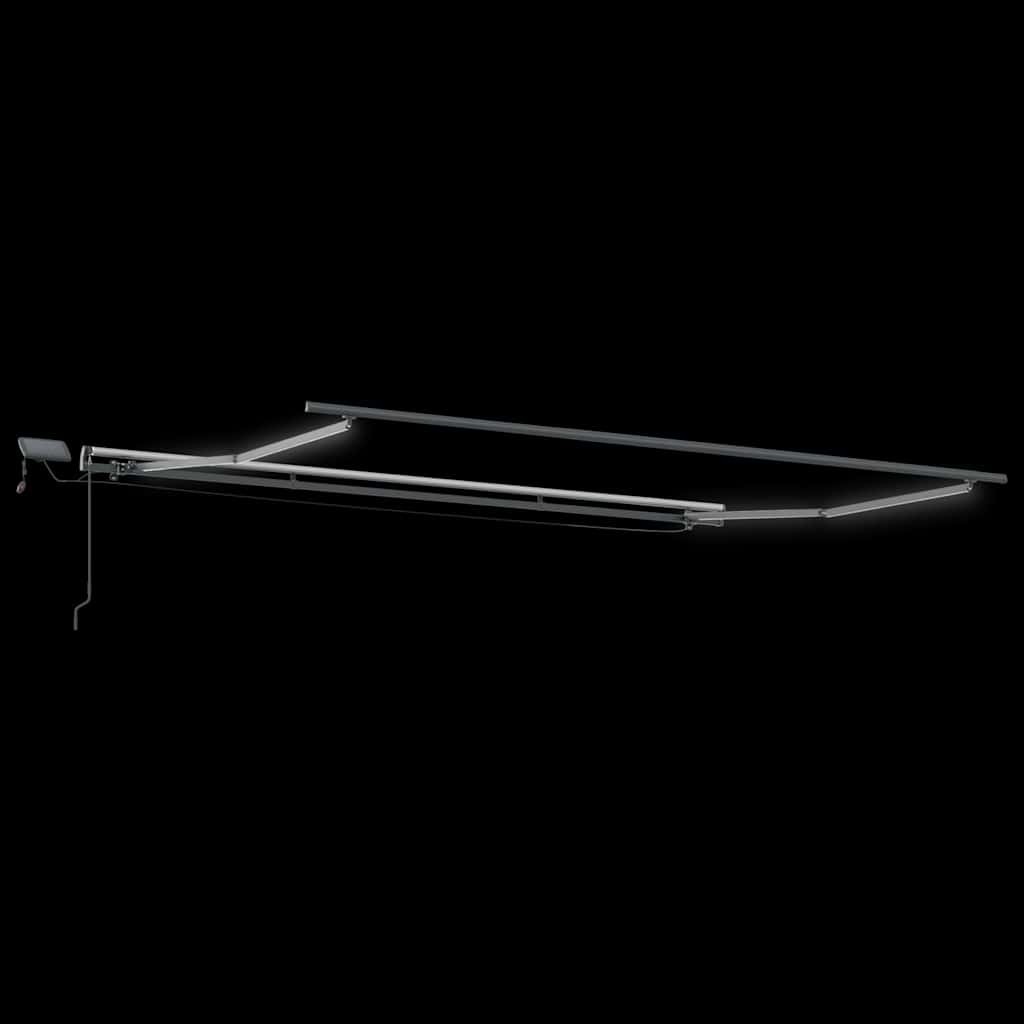 Luifel handmatig uittrekbaar met LED's 600x300 cm bordeauxrood is nu te koop bij PeponiXL, paradijselijk wonen!