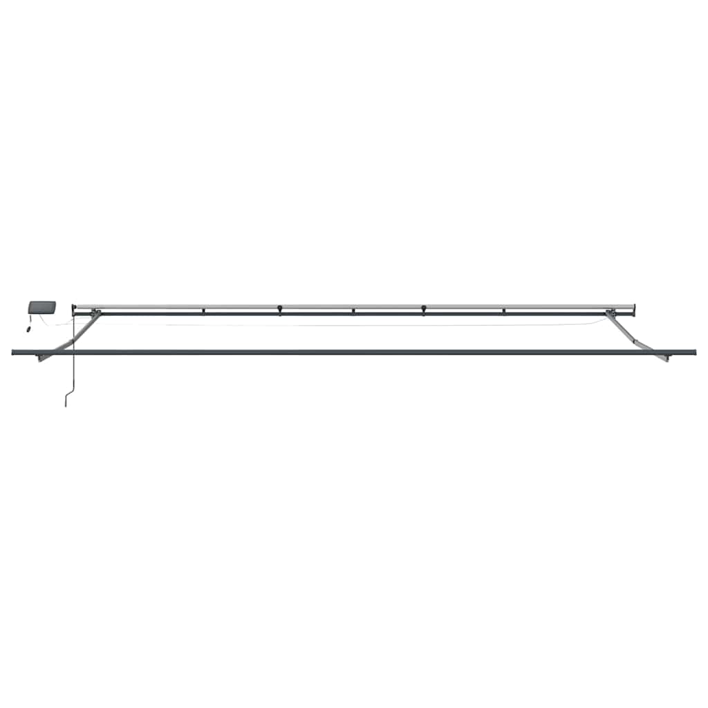 Luifel handmatig uittrekbaar met LED's 600x300 cm bordeauxrood is nu te koop bij PeponiXL, paradijselijk wonen!