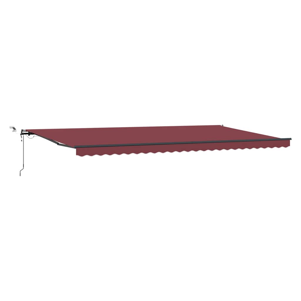 Luifel automatisch uittrekbaar met LED's 600x300 cm bordeaux is nu te koop bij PeponiXL, paradijselijk wonen!