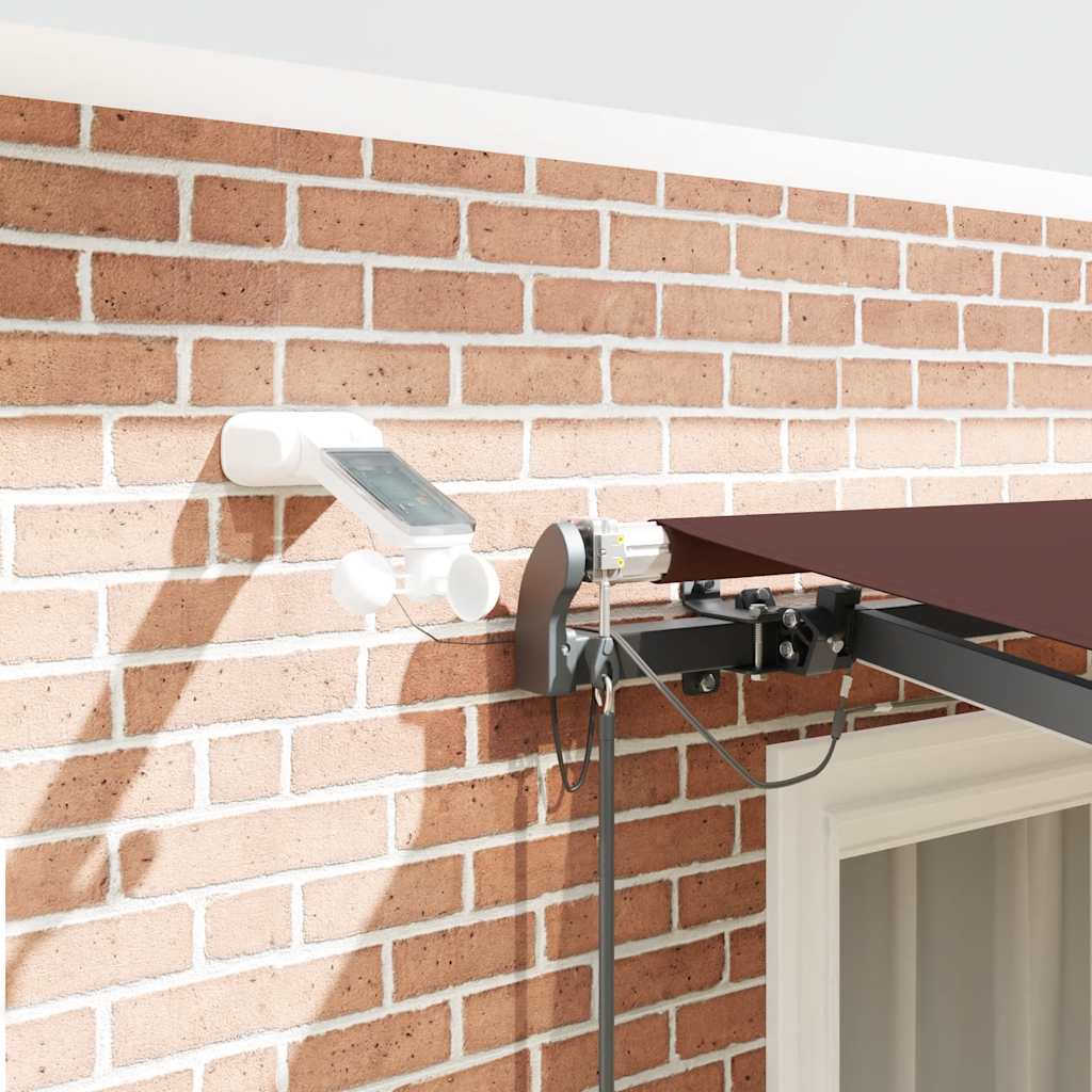 Luifel automatisch uittrekbaar met LED's 300x250 cm bruin is nu te koop bij PeponiXL, paradijselijk wonen!