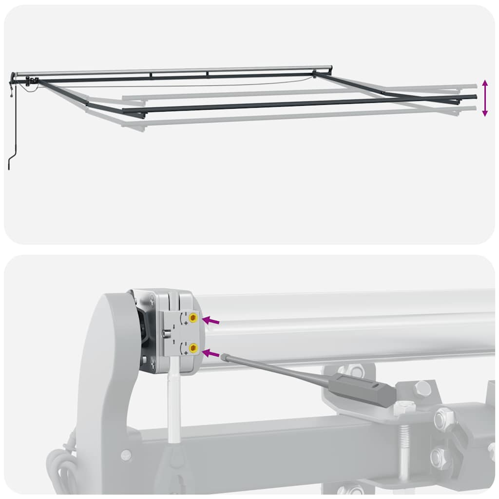 Luifel automatisch uittrekbaar met LED's 300x250 cm bruin is nu te koop bij PeponiXL, paradijselijk wonen!