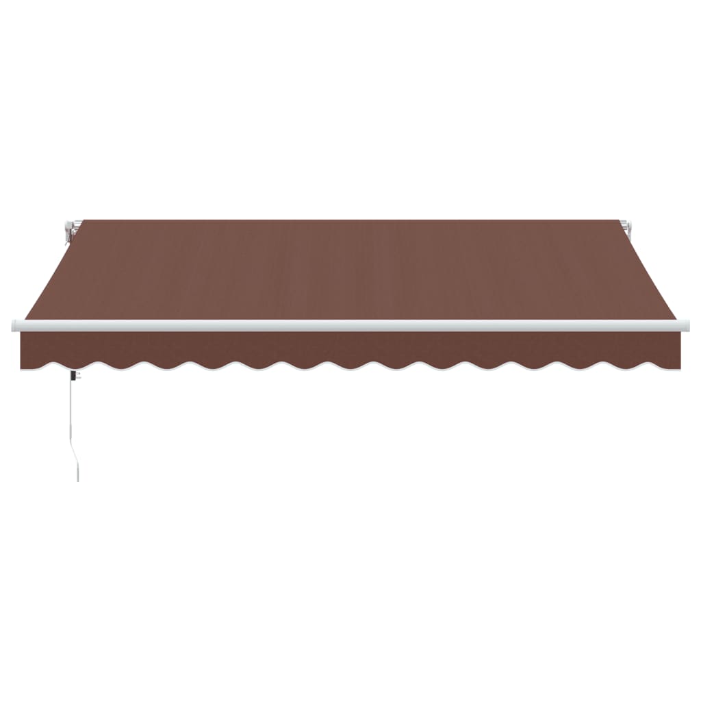 Luifel automatisch uittrekbaar 350x250 cm bruin is nu te koop bij PeponiXL, paradijselijk wonen!