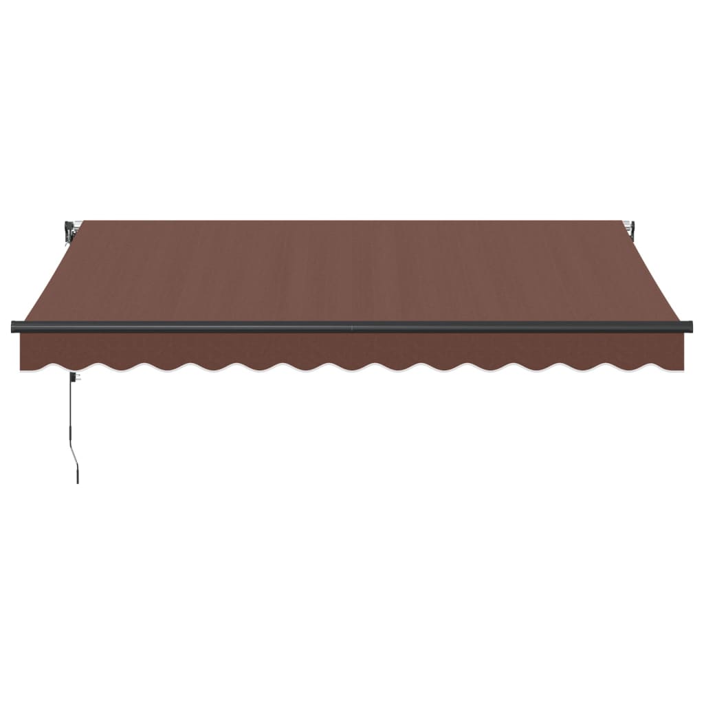 Luifel automatisch uittrekbaar 350x250 cm bruin is nu te koop bij PeponiXL, paradijselijk wonen!