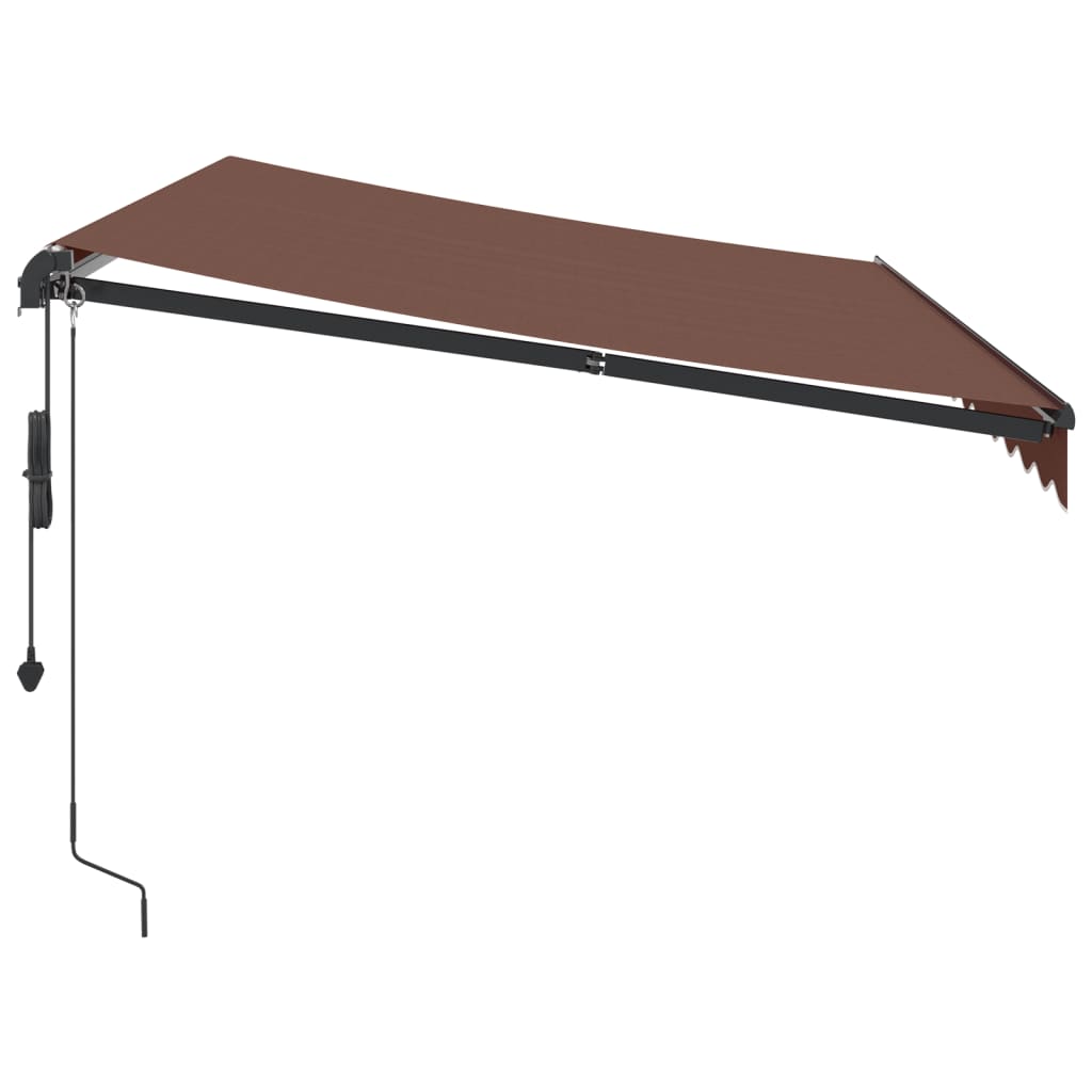 Luifel automatisch uittrekbaar 350x250 cm bruin is nu te koop bij PeponiXL, paradijselijk wonen!