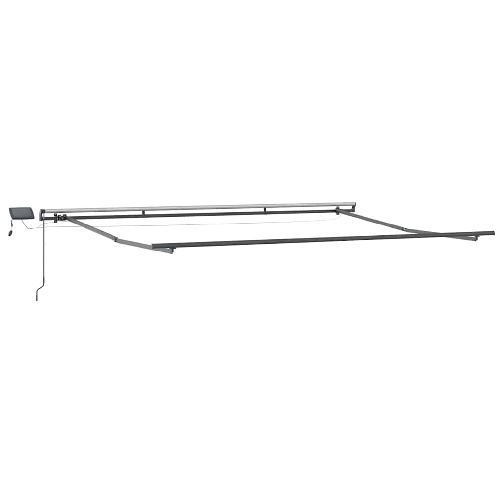 Luifel handmatig uittrekbaar met LED's 400x300 cm bruin is nu te koop bij PeponiXL, paradijselijk wonen!