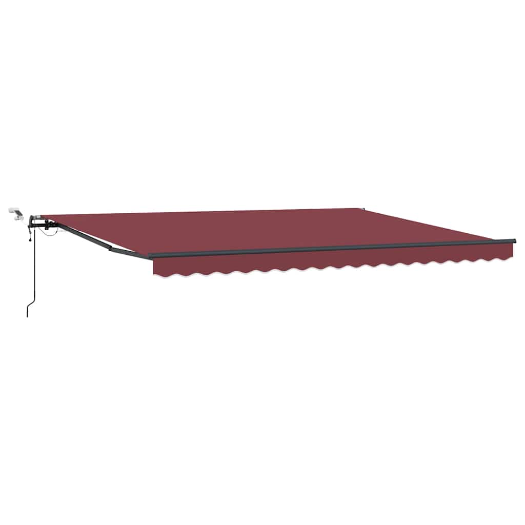 Luifel automatisch uittrekbaar met LED's 450x300 cm bruin is nu te koop bij PeponiXL, paradijselijk wonen!