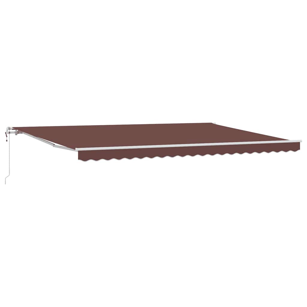 Luifel automatisch uittrekbaar 500x300 cm bruin is nu te koop bij PeponiXL, paradijselijk wonen!