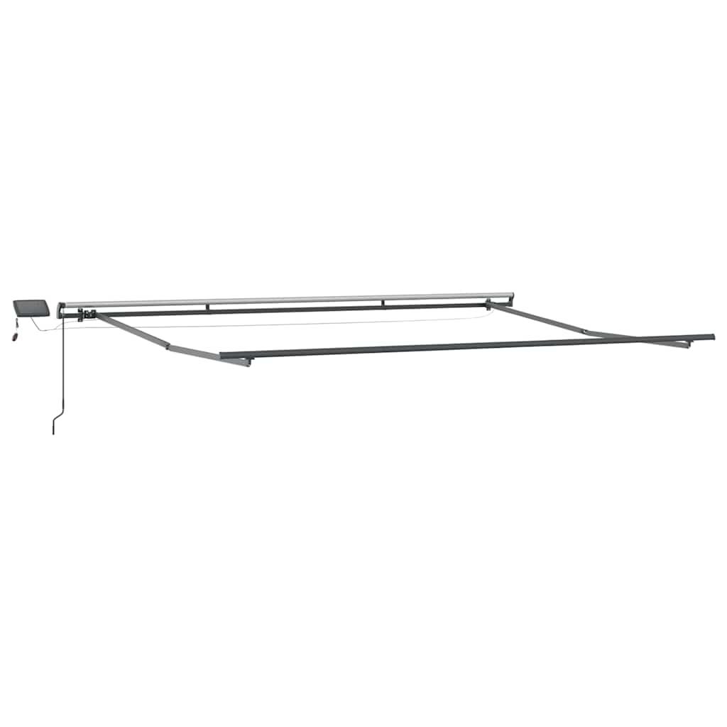 Luifel handmatig uittrekbaar met LED's 500x300 cm bruin is nu te koop bij PeponiXL, paradijselijk wonen!