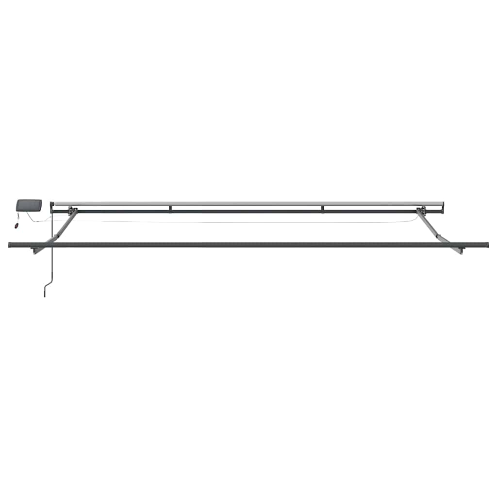 Luifel handmatig uittrekbaar met LED's 500x300 cm bruin is nu te koop bij PeponiXL, paradijselijk wonen!