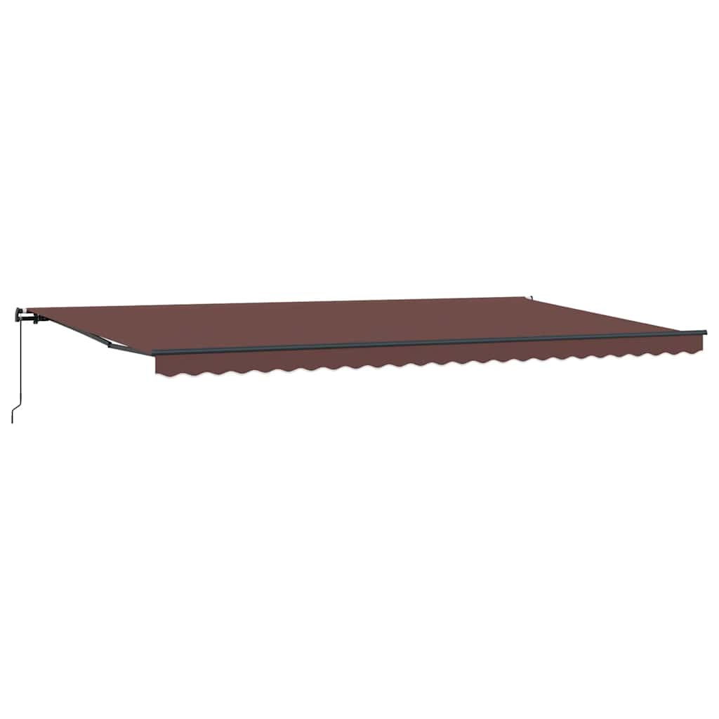 Luifel handmatig uittrekbaar 600x300 cm bruin is nu te koop bij PeponiXL, paradijselijk wonen!