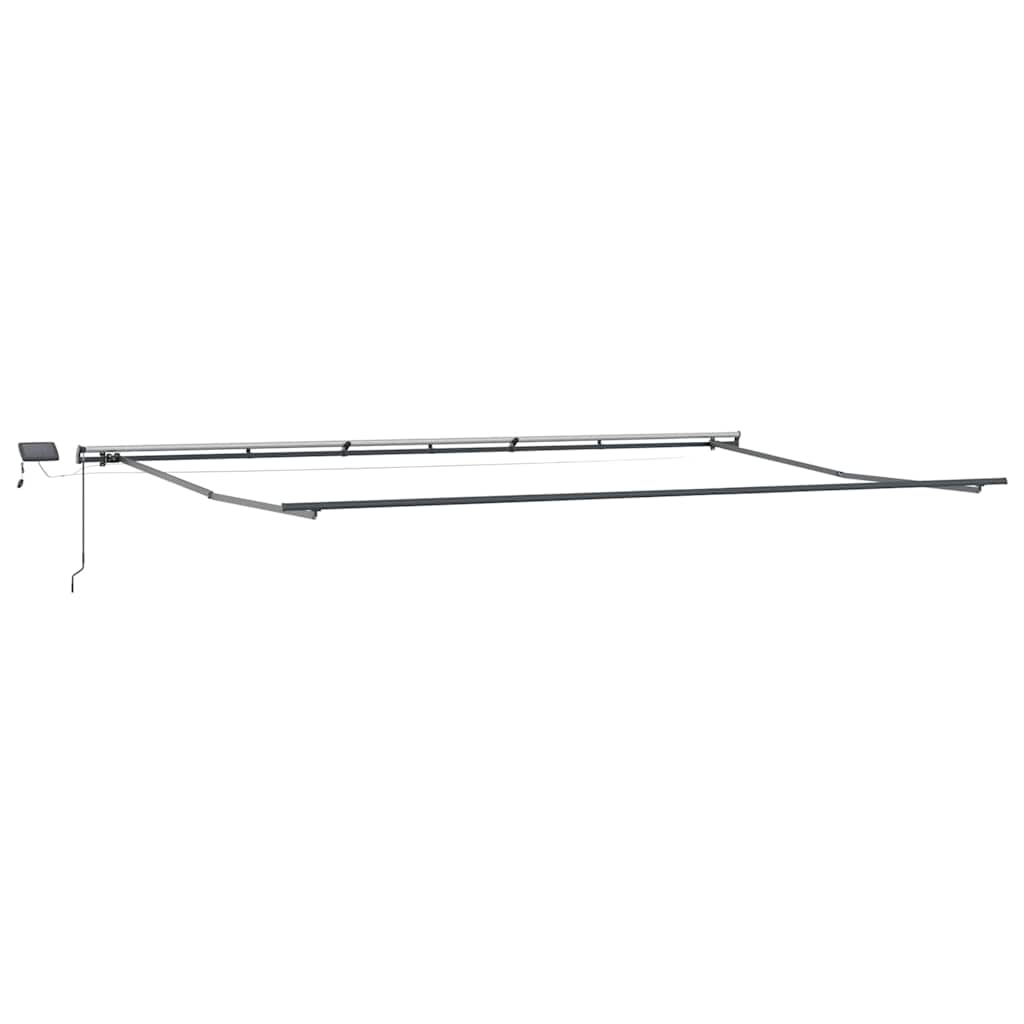 Luifel handmatig uittrekbaar met LED's 600x300 cm bruin is nu te koop bij PeponiXL, paradijselijk wonen!