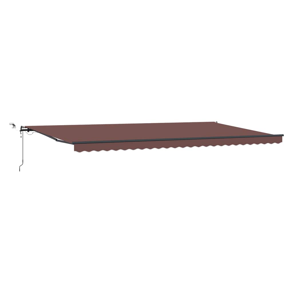 Luifel automatisch uittrekbaar met LED's 600x300 cm bruin is nu te koop bij PeponiXL, paradijselijk wonen!