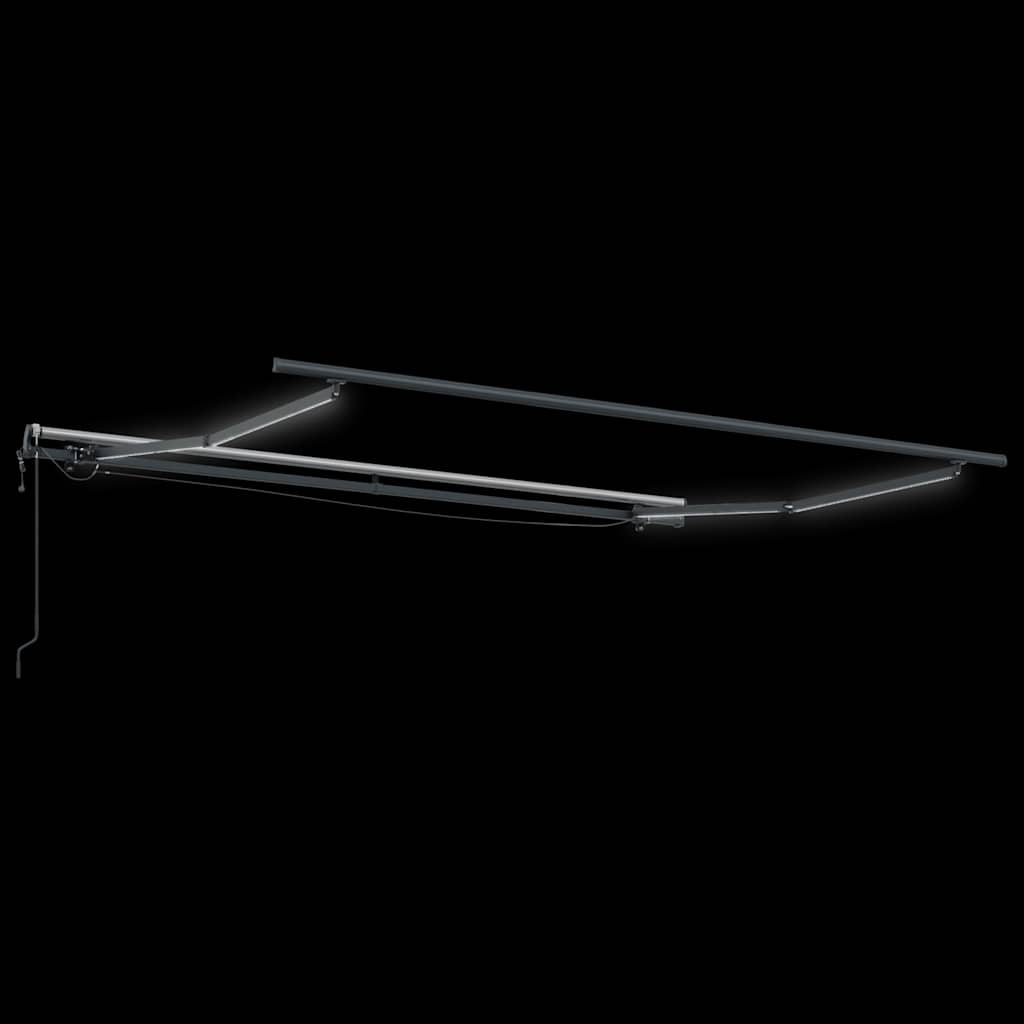 Luifel automatisch uittrekbaar LED 300x250 cm antraciet en wit is nu te koop bij PeponiXL, paradijselijk wonen!