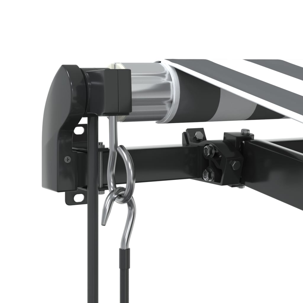 Luifel automatisch uittrekbaar LED 350x250 cm antraciet en wit is nu te koop bij PeponiXL, paradijselijk wonen!
