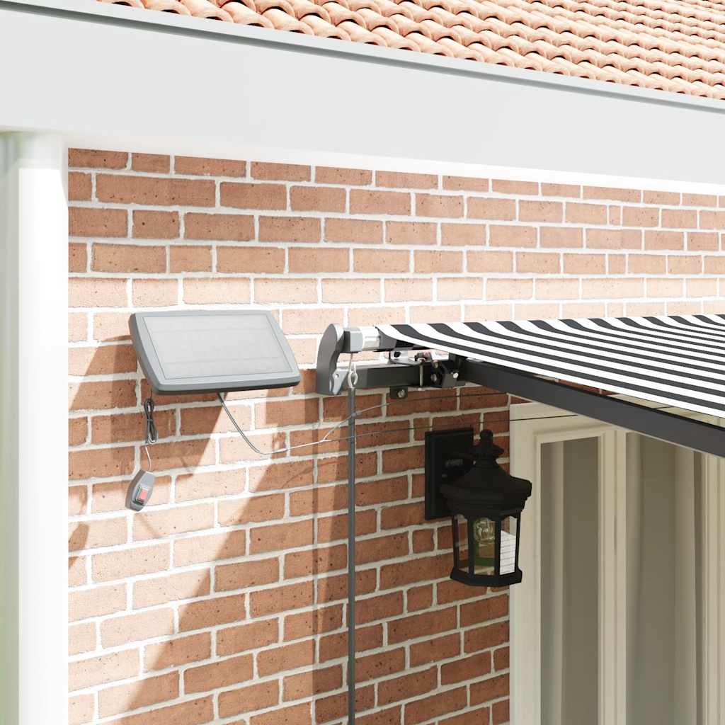 Luifel handmatig uittrekbaar en LED 600x300 cm antraciet en wit is nu te koop bij PeponiXL, paradijselijk wonen!