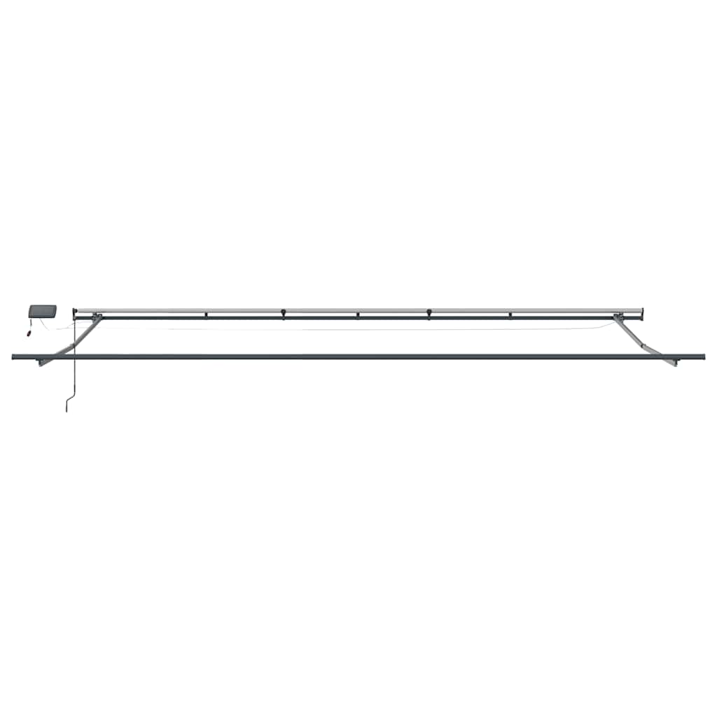 Luifel handmatig uittrekbaar en LED 600x300 cm antraciet en wit is nu te koop bij PeponiXL, paradijselijk wonen!