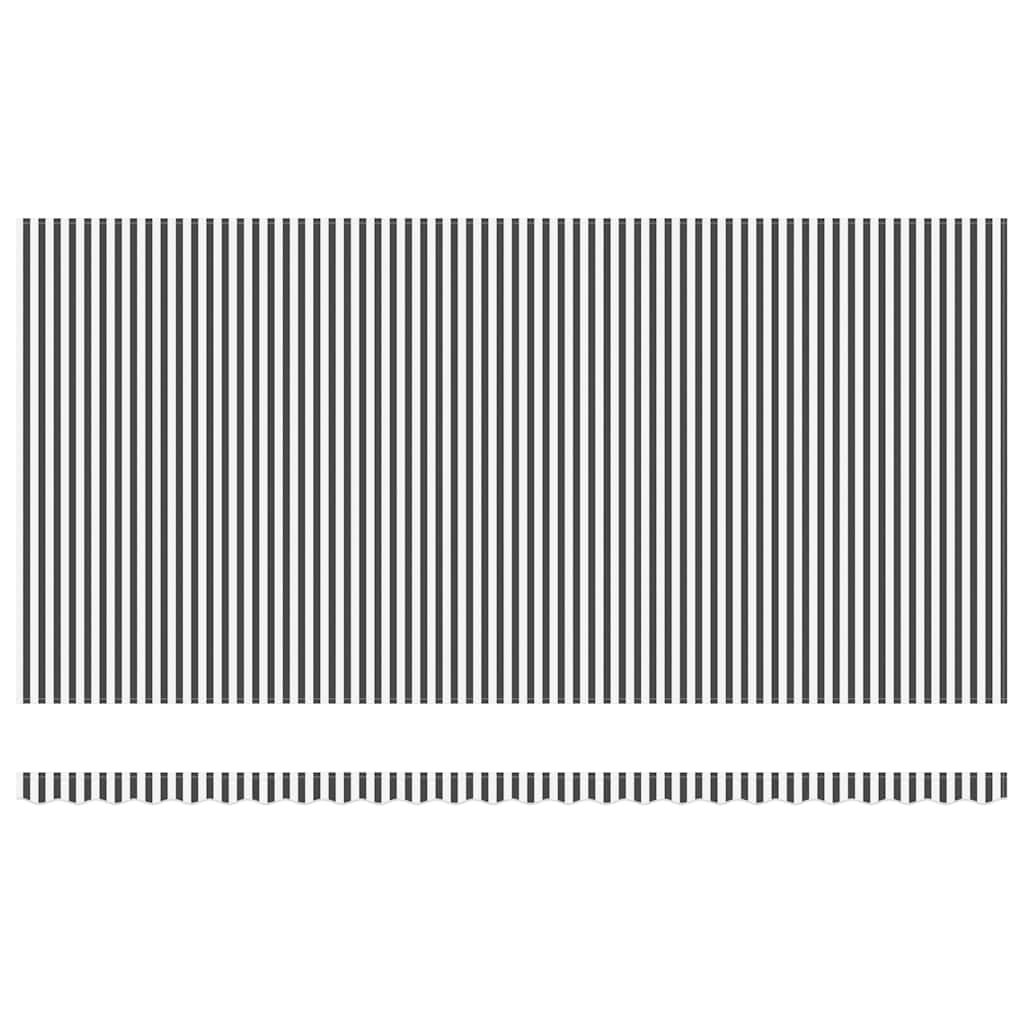 Luifel automatisch uittrekbaar 600x300 cm antracietkleur en wit is nu te koop bij PeponiXL, paradijselijk wonen!