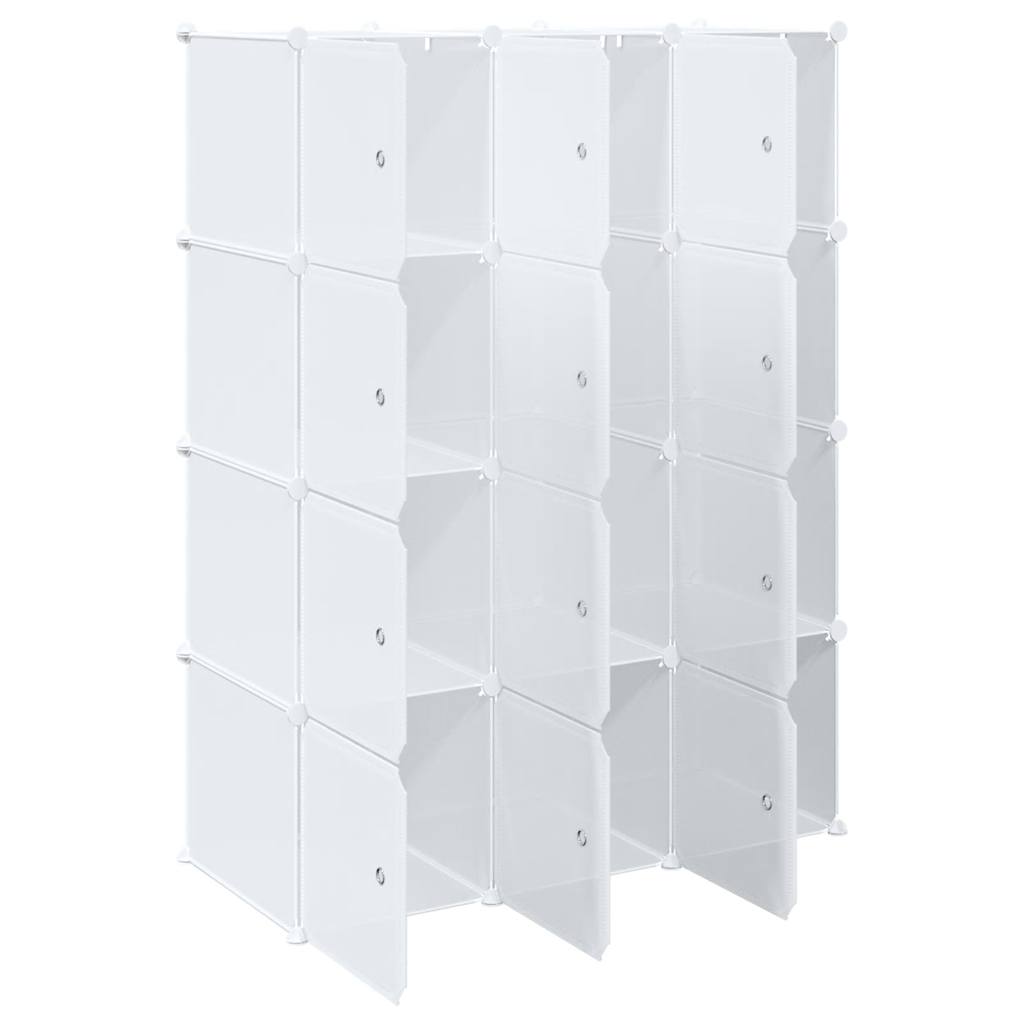 Opbergmeubel met 12 vakken en ophangstangen polypropeen is nu te koop bij PeponiXL, paradijselijk wonen!