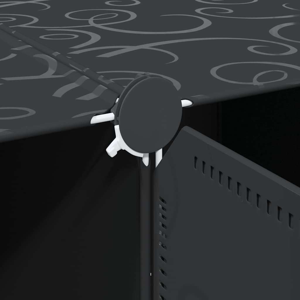 Opbergmeubel met 20 vakken en ophangstangen polypropeen is nu te koop bij PeponiXL, paradijselijk wonen!