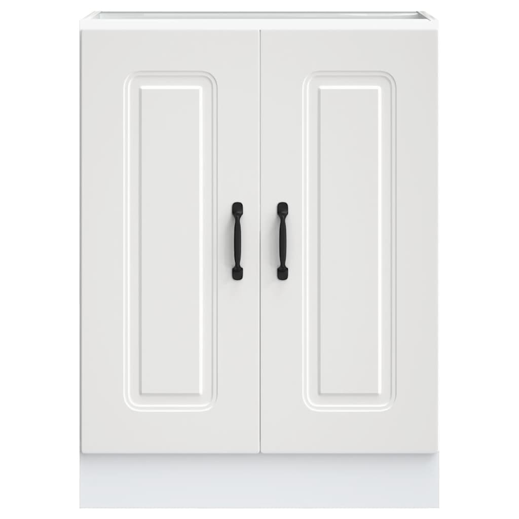 Spoelbakonderkast Kalmar 60x46x81,5 cm bewerkt hout wit is nu te koop bij PeponiXL, paradijselijk wonen!