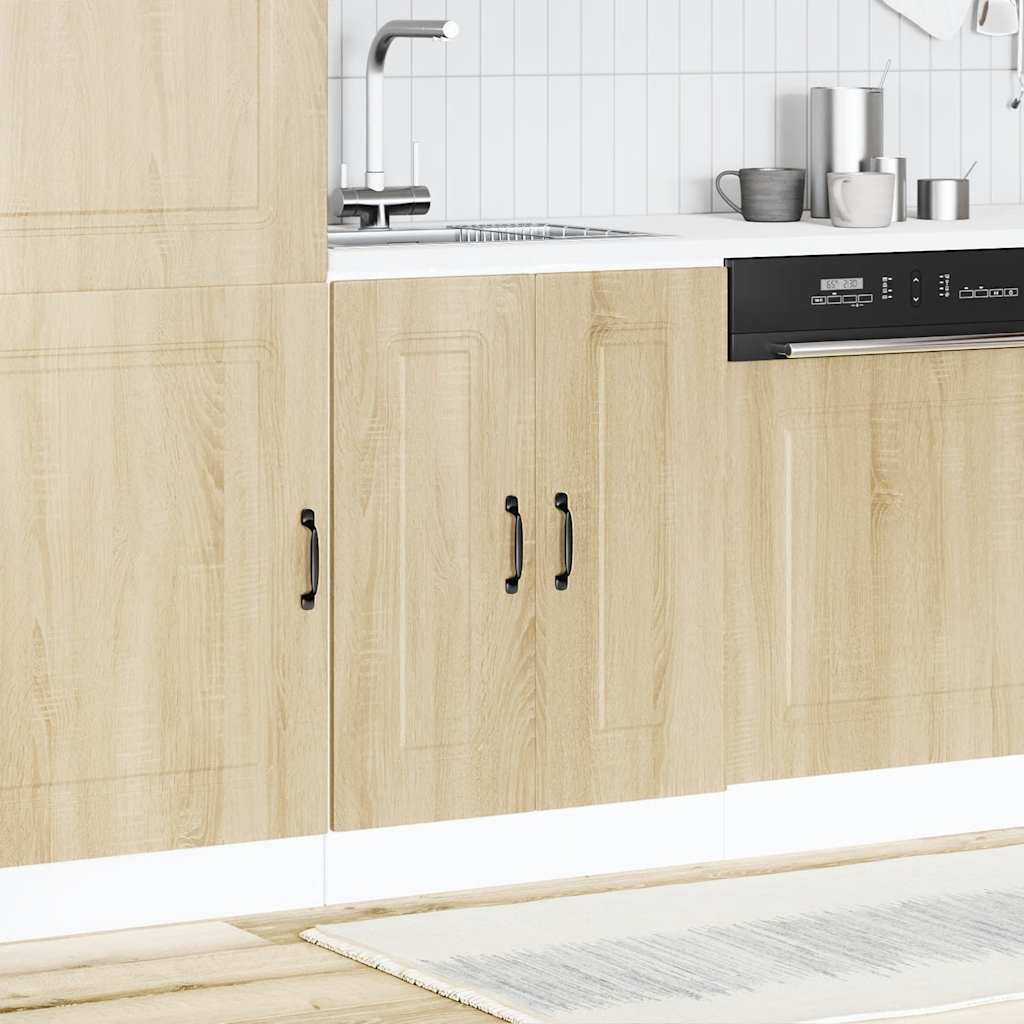 Spoelbakonderkast Kalmar 60x46x81,5cm bewerkt hout sonoma eiken is nu te koop bij PeponiXL, paradijselijk wonen!
