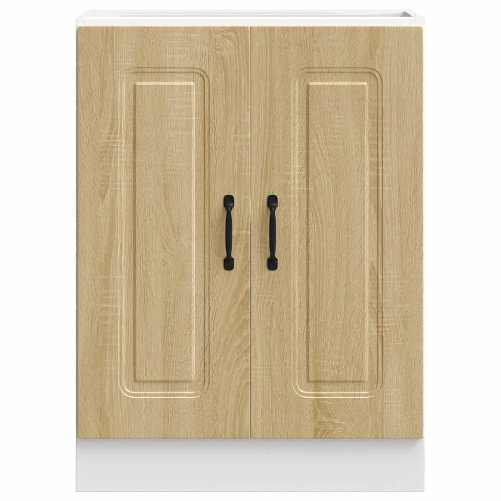 Spoelbakonderkast Kalmar 60x46x81,5cm bewerkt hout sonoma eiken is nu te koop bij PeponiXL, paradijselijk wonen!