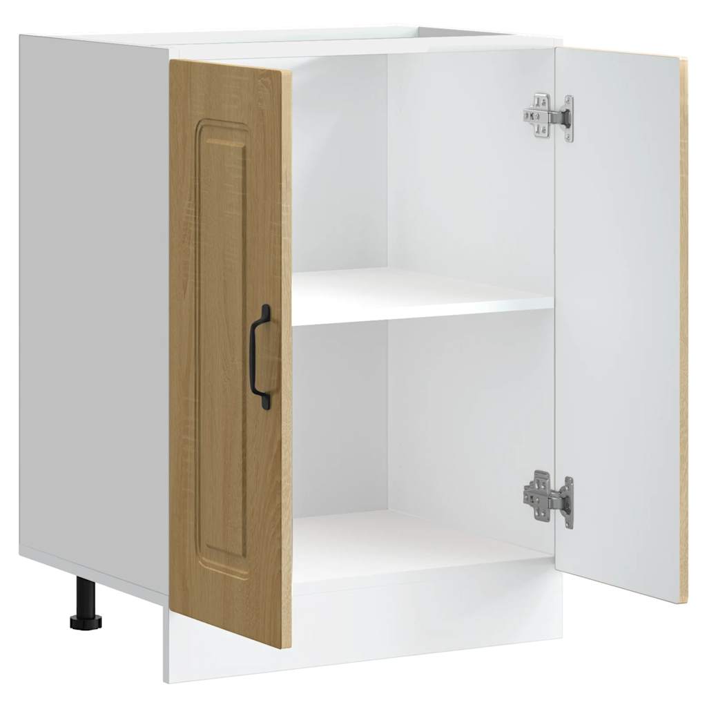 Spoelbakonderkast Kalmar 60x46x81,5cm bewerkt hout sonoma eiken is nu te koop bij PeponiXL, paradijselijk wonen!