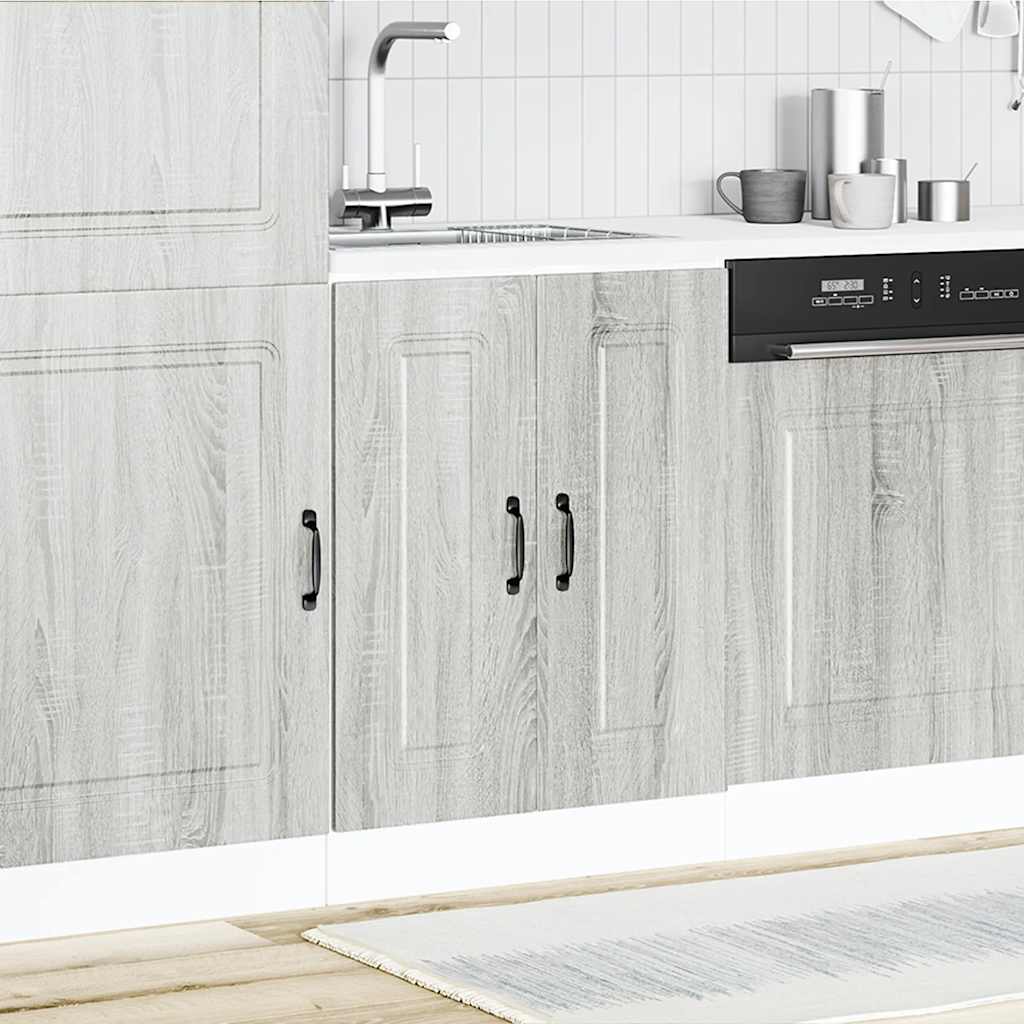 Spoelbakonderkast Kalmar 60x46x81,5cm bewerkt hout grijs sonoma is nu te koop bij PeponiXL, paradijselijk wonen!
