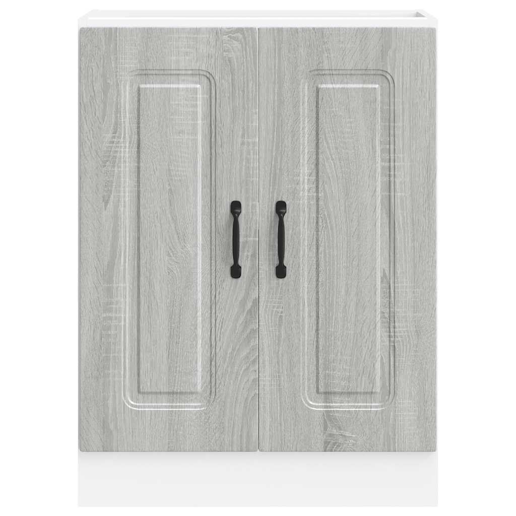 Spoelbakonderkast Kalmar 60x46x81,5cm bewerkt hout grijs sonoma is nu te koop bij PeponiXL, paradijselijk wonen!