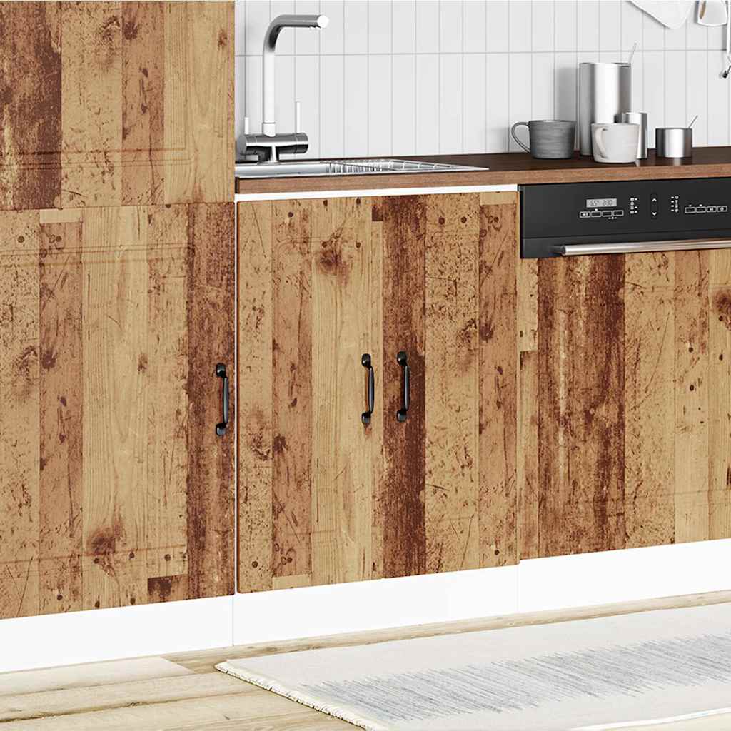 Spoelbakonderkast Kalmar 60x46x81,5 cm bewerkt hout oud hout is nu te koop bij PeponiXL, paradijselijk wonen!