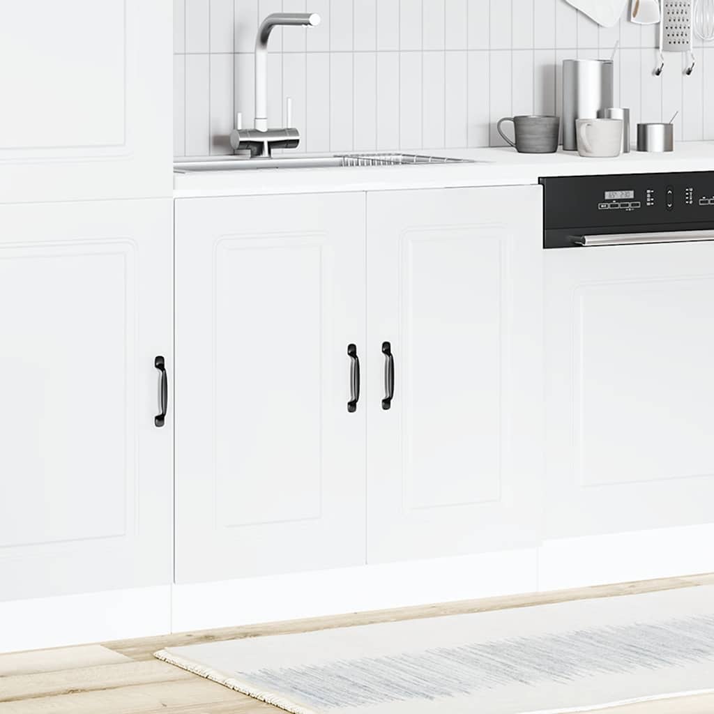 Spoelbakonderkast Kalmar 80x46x81,5 cm bewerkt hout wit is nu te koop bij PeponiXL, paradijselijk wonen!