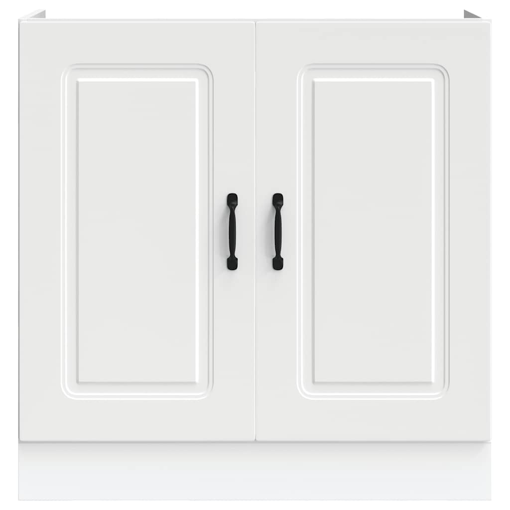 Spoelbakonderkast Kalmar 80x46x81,5 cm bewerkt hout wit is nu te koop bij PeponiXL, paradijselijk wonen!