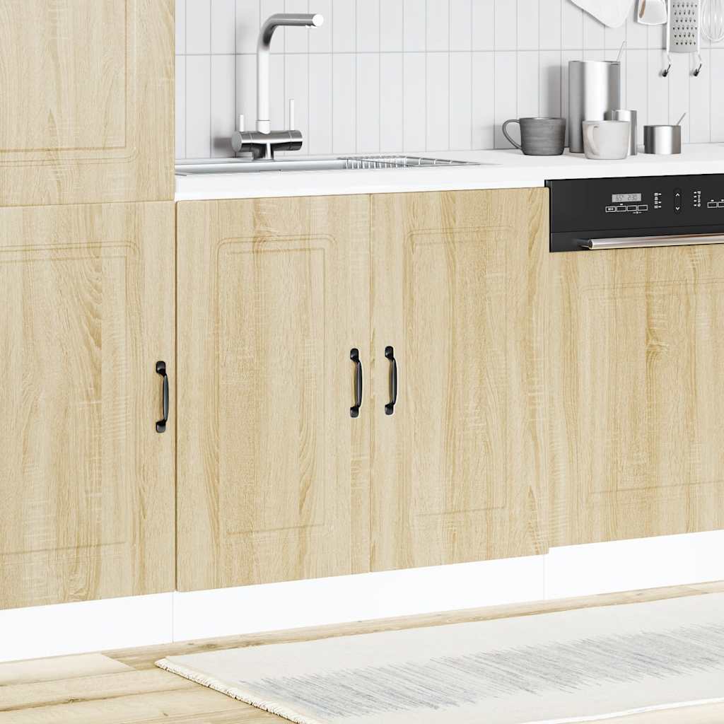 Spoelbakonderkast Kalmar 80x46x81,5cm bewerkt hout sonoma eiken is nu te koop bij PeponiXL, paradijselijk wonen!