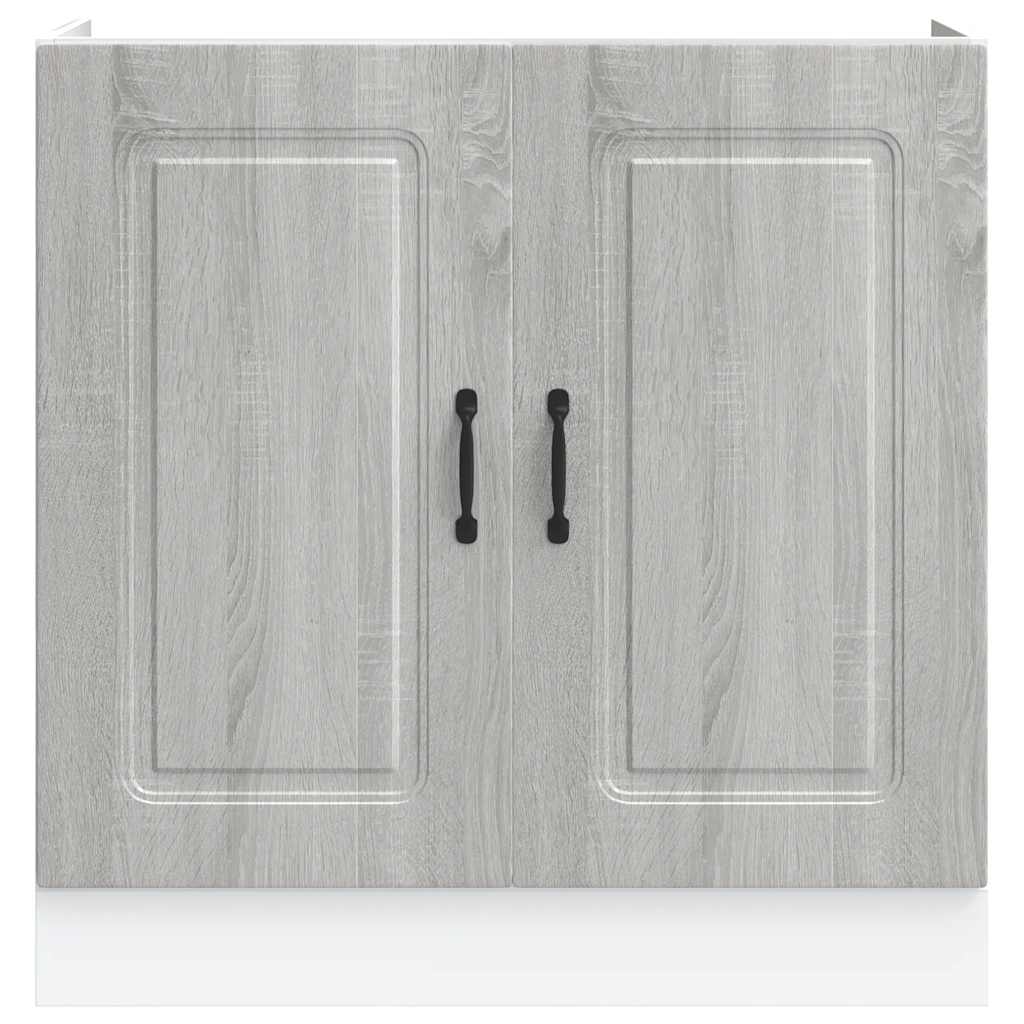 Spoelbakonderkast Kalmar 80x46x81,5cm bewerkt hout grijs sonoma is nu te koop bij PeponiXL, paradijselijk wonen!